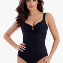 Miraclesuit Women's Swimwear Slimming Escape Underwire Molded Cup Bra Tummy Control One Piece Swimsuit, M