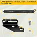 Earthtec 19A70059OEM Lawn Striping Kit for 50"/54"/60" Deck Zero-Turn Mowers, Compatible with Cub Cadet ZT1/ZT2/ZT3, Troy-Bilt Series & More