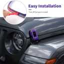 Hood Latch Lock Catch Brackets Cover Trim Fit for 2018-2025 Jeep Wrangler JL JLU & Gladiator JT(Purple)