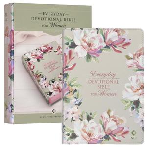 NLT Holy Bible Everyday Devotional Bible for Women New Living Translation, Vegan Leather, Pink Floral Printed, Flexible Daily Bible Reading Plan Options (NLT Womens Devo Editions)