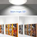 6 Pack 6 Inch LED Disk Light, Dimmable Flush Mount Ceiling Lights, Daylight 5000K, 15W 1100LM, CRI 90+, Low Profile Surface Mount Ceiling Disc Light, Wet Rated, Installs into Junction Box, ETL & FCC