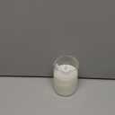 Glass Flameless Candles with Remote Timer, 3D Moving Flame Flickering, Last 600+ Hours Battery Candles, Real Wax LED Votive Candle for Festival Wedding Home Party Decor, 3" x 4"