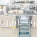 Anti-Slip Playpen Clip 2-Pack Plastic Replacement Stabilizer for Baby Playard Fence Gate Fixator 7.2 Inch Non-Slip Base for Nursery Safety