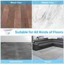 3 x PATIKIL 1" Rigid Caster Wheels, 4 Pack Silent Fixed Plate Casters with M4 Screws Load Capacity 198Lbs for Furniture Workbench Cart Trolley One Direction Rolling, White(NO Brake)