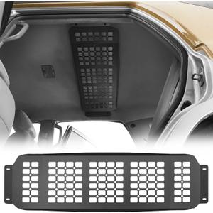 Hooke Road 03-09 4Runner Overhead MOLLE Panel Cargo Rack for 2003-2009 Toyota 4Runner 4th Gen(Exclude Sunroof Version), Rear Top Storage Steel Shelf Tool Organizer, No-Drill Installation