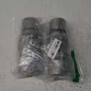 Exhaust Flex Pipe, 2.25"x4"x8" Overall Length Heavy Duty Stainless Steel Double Braid Flexible Tube, 2 Pack