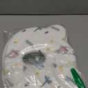 Memory Foam Baby Pillow,Cute Cartoon Bear Soft and Cozy Pillow, Breathable Bedding Set for Infants for Small Boys and Girls Prevent Flat Head (Light Blue)