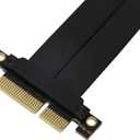 PCIe x4 4.0 Riser Cable,PCI-Express 4X Male to Female Extension Cable PCI-e Extender Adapter 20CM_180-90 Degrees