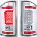 DNA MOTORING TL-CSIL07-LED-3D-CH-CL LED 3D Tail Light Assembly Driver & Passenger Side [Compatible with 07-14 Chevy Silverado 1500 2500 HD 3500 HD]