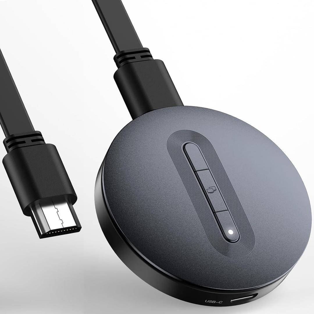 Wireless HDMI Display Dongle Adapter Miracast Dongle, DLNA, AirPlay - Plug & Play Video/Audio Streaming from Laptop, PC, Smartphone to HDTV, Projector, Monitor
