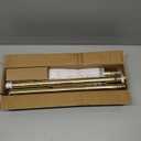 YNL Shower Curtain Rod 34-82 Inches (2.8-6.8ft) Adjustable Spring Shower Rod No Drilling, Non-Slip, Never Rust, Stainless Steel, Suitable for Bathroom Window Living room, Gold