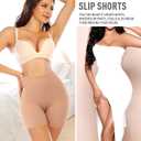 Werena Seamless Shaping Boyshorts Panties for Women Slip Shorts Under Dress Shapewear Shorts Tummy Control Underwear (XL)