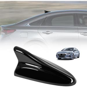 Shark Fin Antenna Cover,Car Roof Antenna Caps Compatible with Hyundai Sonata LF 4Doors Sedan 2014-2019,for Elantra 2011-2016;for Kia Optima 2014-2016,96210-3X100/962102T700ABT,Glossy Black