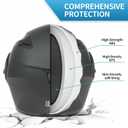 Motorcycle Bluetooth Modular Helmet, DOT Approved Dual Visor Full Face Flip up Bluetooth Integrated Motorcycle Helmets for Adults Men Women