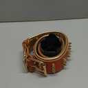 Spiked Leather Dog Collar  Premium Handmade Genuine Leather, 2.2-Inch Wide, Bold Protection and Stylish Design, Ideal for Powerful Breeds- Fiery Orange 20.5-24.5 inches