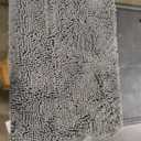 OLANLY Bathroom Rugs 30x20, Extra Soft Absorbent Chenille Bath Rugs, Rubber Backing Quick Dry, Machine Washable Bath Mats for Bathroom Floor, Tub and Shower, Home Decor Accessories, Light Grey