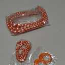 Miss U Hair Women's Chunky Large Statement Beads Necklace Earrings Stacked Bracelets Oversized Jewelry Set Halloween Party Outfit (Orange)