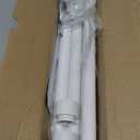 White Curtain Rods for Windows 28 to 48 Inch, Heavy Duty 1'' Diameter Adjustable Window Drapery Rod, Modern and Simple Decorative End Cap Finish, Matte White(30"-60")