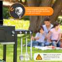 BBQ Accessories Grill Tools Set,Stainless Steel Barbecue Grill Accessories for Outdoor Grill,Barbecue Utensils Grilling Accessories Grilling Gifts for Men,Father's Day/Christmas (Sliver-22PCS)