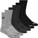 Hurley Men's Sport Cushioned Crew Socks 6-Pack