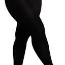 Capezio womens Footless Tight W Self Knit Waist Band (Large-X-Large, Black)