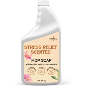 Mop Soap Highly Scented Stress Relief Fragrance. Floor Cleaner Concentrate  Non-Toxic, Pet safe, No Residue  Safe for Tile, Stone, Marble, Wood, & Grout  For All Mop Types  Made in USA (32 Fl Oz (Pack of 1))