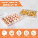 Deviled Egg Containers with Lid, (Set of 2), Stackable Deviled Egg Carrier for 48 Eggs, Clear Egg Holder for Fridge with Lid, Portable Plastic Deviled Egg Tray for Party, Easter Eggs Tray