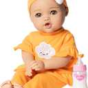 Adora Nurture Time Babies 13 Inch Baby Doll and Clothes Set with 3 Touch Activated Features Birthday Gift for Kids Ages 1 and Up - Sweet Orange