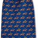 Horse Racing Ties Mens kentucky derby tie Horse Necktie Animal Men's Tie 3.27 inch (8.3CM) Horse Tie For Men (Blue)