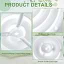 Therwen 2 Set 12inch Round Ceiling Diffuser Vent Cover, White and Black