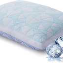 Sylvaris Shredded Memory Foam Cooling Soft Bamboo Viscose Pillow Queen Size, Adjustable Hypoallergenic Hotel Quality Bed Pillow for Side, Stomach or Back Sleeper, Oeko-TEX Certified (Queen (Pack of 1))