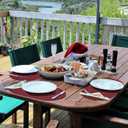 Placemats for Dining Table Set of 6 Non-Slip, Heat Resistant Oval Leather Placemat Double Layer, Waterproof Table Mats Easy to Clean for Kitchen Dining Room Coffee Office Table, Wine Red