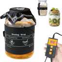 Sourdough Warmer Wrap Kombucha Heating Wrap Fermentation Heat Pad with Temperature Control Timer Sourdough Starter Warming Mat for Home Brewing Fermentation Sourdough Proofing