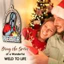 4 x Welder Christmas Ornament 2025 - Unique Welding Gifts for Men Women, Welder Ornaments for Christmas Tree, Funny Gifts for Tree Decor, Funny Ornaments for Men Friends Neighbors