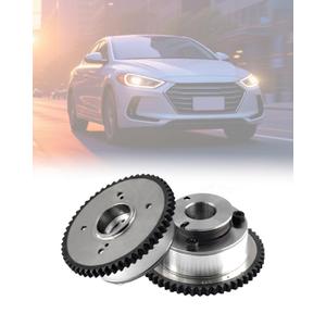 KELOKE 2Pcs Intake & Exhaust VVT Timing Camshaft Gear Sprocket Compatible with 2011-2014 Hyundai Elantra & 2012-2016 Kia Soul 2.0L Forte Koup 1.8L L4 Engine Replace# 24370-2E000 24350-2E001