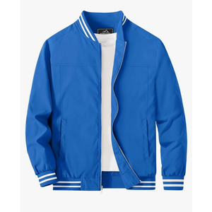 Nautica Men's Lightweight Windbreaker Stretch Athletic Outdoor Full Zip Bomber Golf Jacket M