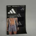 adidas Men's Performance Athletic Mesh Boxer Brief Underwear 3-Pack, Moisture Wicking, Sport Comfort (Medium, Drift Onix-black/Black/Black)