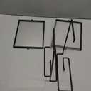 Unomor 8 Inch Double Sided Rotating Black Metal Picture Frame with Acrylic Floating Photo Display for Home Decoration and Vertical Postcard Stand