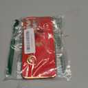 Caseative for iPhone 13 Pro Max Case,Cute Plating Love Heart Wrist Strap Chain Bracelet Phone Case (Red)