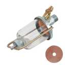 New Fuel Gas Sediment Strainer Bowl Assembly for Allis Chalmers 135 150 165 175 180 202 30 for Massey Ferguson Case IH WC WF WD45 D15 D17 D19 D21 505472M91 70237946 237946 Replaces 70237946 237946