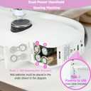 Mini Handheld Sewing Machine for Beginners, Easy to Use, Fast Stitching Perfect for Clothes, Fabrics, and Quick Home Repairs for Mom Birthday Valentine's Day and Christmas (Black)