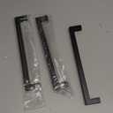 Ravinte 3 Pack 8 Inch Square Cabinet Handles - Matte Black Pulls for Kitchen Drawers and Cabinets - Hardware Handles (8-1/2 Inch (8 Inch Hole Center))