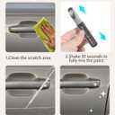 2 x RACOONA Paint Pen,Car Accessories Touch Up Paint Pen,Car Paint Scratch Repair,Car Scratch Remover Pen,Touch Up Paint Pen for Cars,Car Touch Up Paint Pen,Deep Scratches for All Types of Cars (Gray)