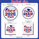 200pcs 2026 Graduation Plates and Napkins Set with Decorations Kit, for College High School Grad Party Decorations, Serve 50", Graduation Party Supplies