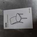 GarveeHome Modern Dining Chair Set of 6, Linen Upholstered Kitchen Chair, Beige Dining Room Chair with Curved Back, Sold Wood Legs