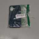 Polka Dot Phone Case for iPhone 17 Cute Trendy Pattern Case 6.3", Aesthetic Stylish Print Design 2-in-1 Matte Cover Hard PC Shockproof Soft TPU Protection Girls Women Funda, Navy Blue