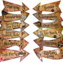 Alice in Wonderland Party Vintage Style Arrow Signs/Mad Hatters Tea Party Props Pack of 12 Signs
