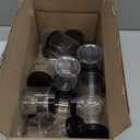 8 OZ Plastic Jars with Lids, 24 Pack Clear Plastic Slime Containers for Kitchen and Household Food Storage of Dry Goods, Creams and More, BPA Free