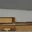 Ivilon Drapery Treatment Window Curtain Rod - Acrylic Ball 1 inch Pole. 28 to 48 Inch. Warm Gold