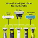 Philips Norelco OneBlade Skin Protect Replacement Blade, for OneBlade Electric Shaver and Trimmer, Durable Stainless Steel, Trim and Shave with Extra Skin Protection, 2 Count, QP229/80